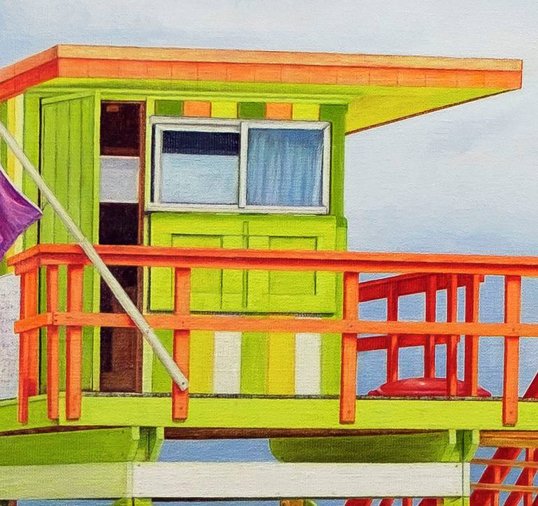 Original Realism Beach Painting by Anastasia Woron 