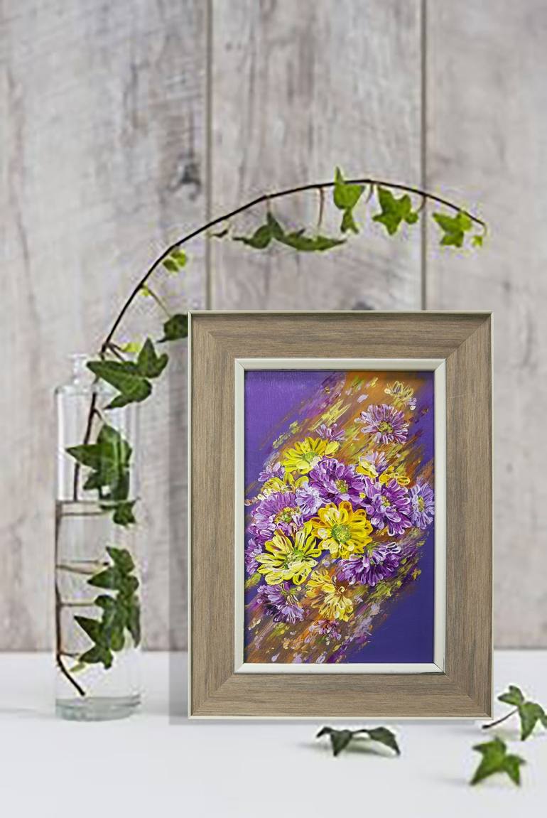 Original Impressionism Floral Painting by Anastasia Woron 