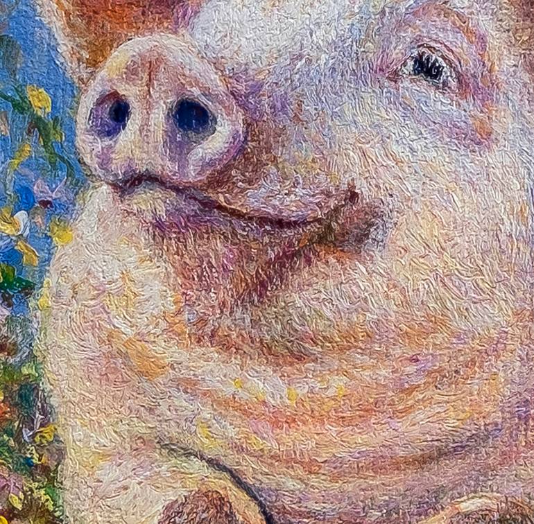 Original Realism Animal Painting by Anastasia Woron 