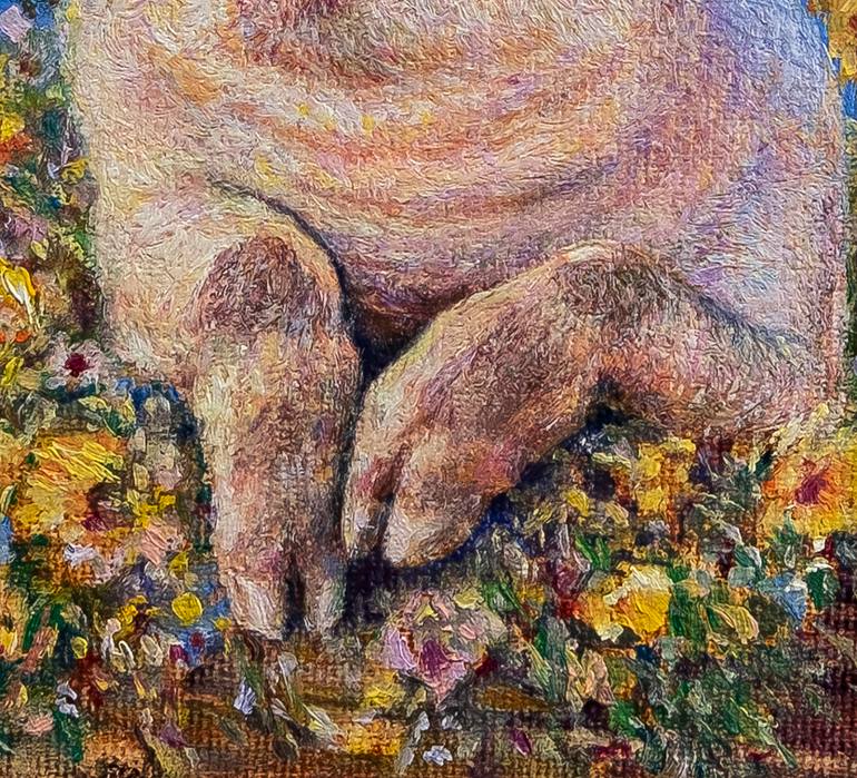 Original Realism Animal Painting by Anastasia Woron 