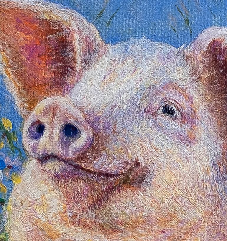 Original Realism Animal Painting by Anastasia Woron 