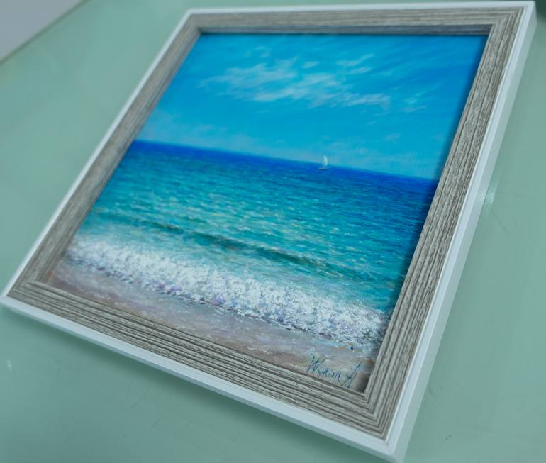 Original Realism Seascape Painting by Anastasia Woron 