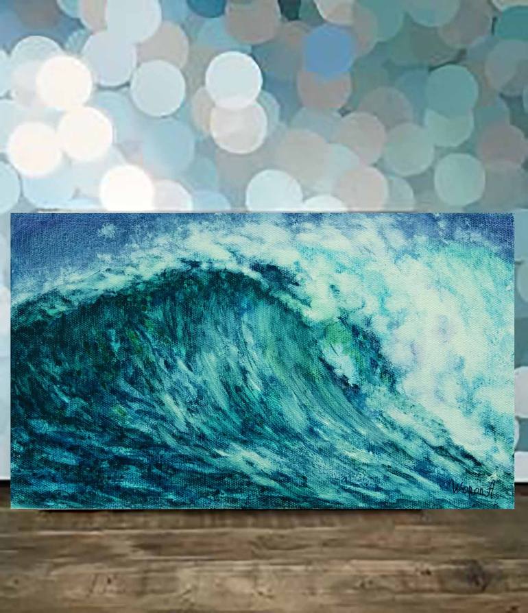 Original Realism Seascape Painting by Anastasia Woron 