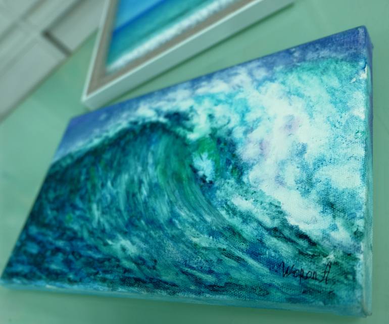 Original Realism Seascape Painting by Anastasia Woron 