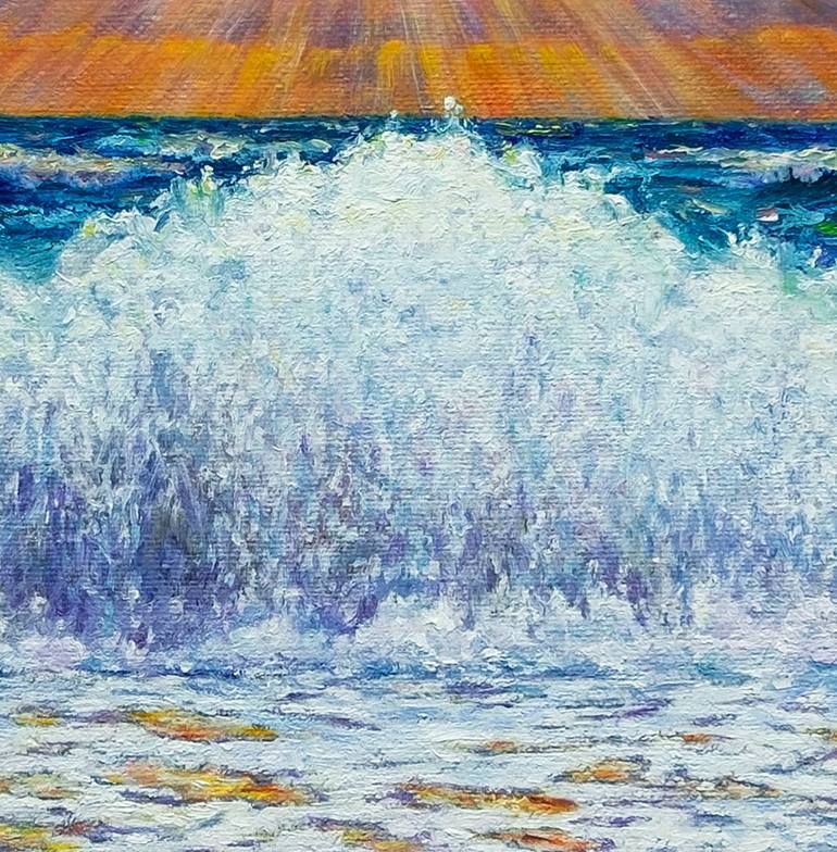 Original Impressionism Seascape Painting by Anastasia Woron 