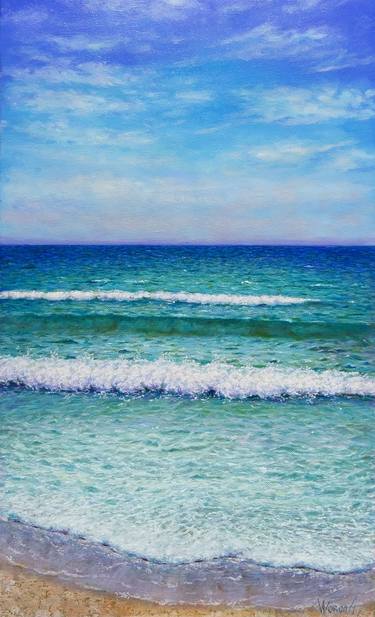 Original Realism Seascape Painting by Anastasia Woron 