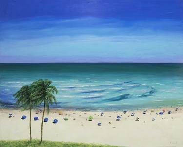 Original Contemporary Seascape Painting by Anastasia Woron 