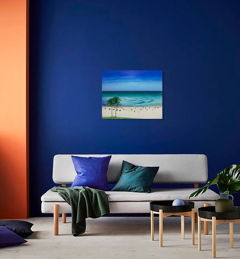 Original Contemporary Seascape Painting by Anastasia Woron 