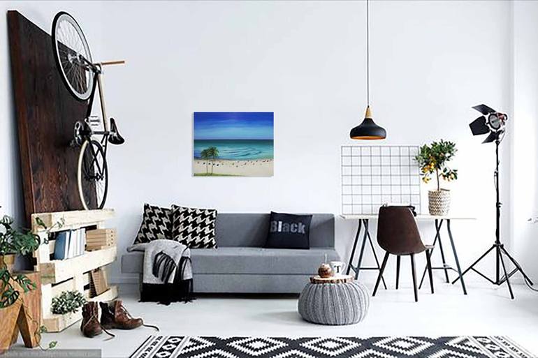 Original Contemporary Seascape Painting by Anastasia Woron 