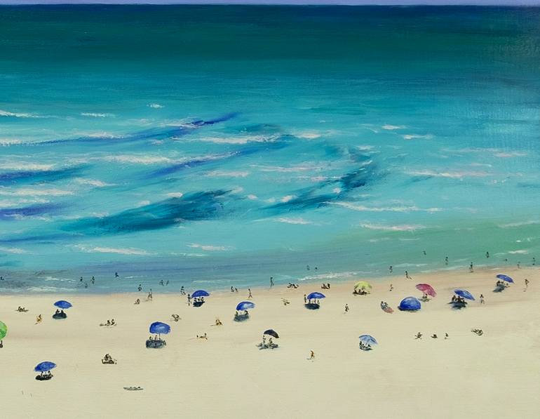 Original Contemporary Seascape Painting by Anastasia Woron 