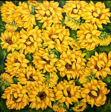 Original Figurative Floral Painting by Anastasia Woron 