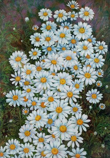 Original Figurative Floral Paintings by Anastasia Woron