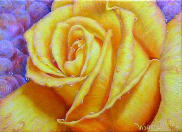 Yellow rose thumb