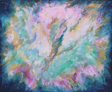 Original Expressionism Outer Space Paintings by Anastasia Woron