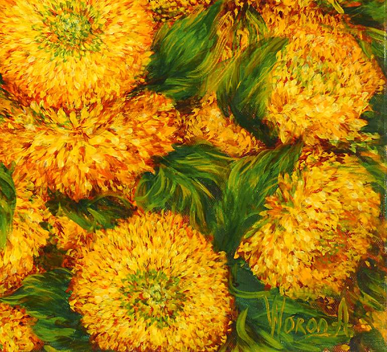 Original Figurative Floral Painting by Anastasia Woron 