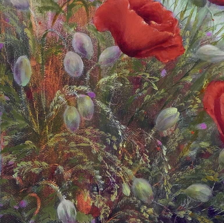 Original Floral Painting by Anastasia Woron 