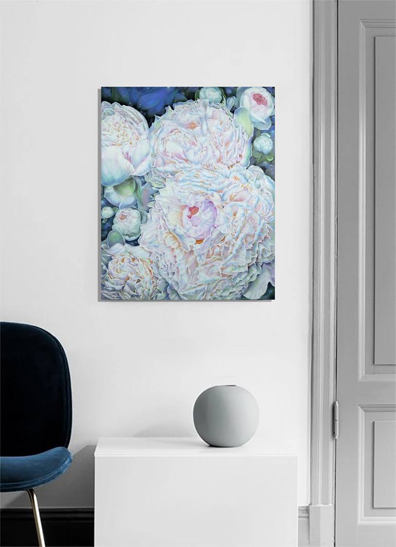 Original Floral Painting by Anastasia Woron 