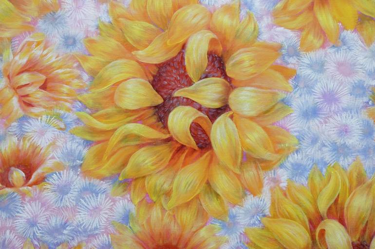 Original Figurative Floral Painting by Anastasia Woron 