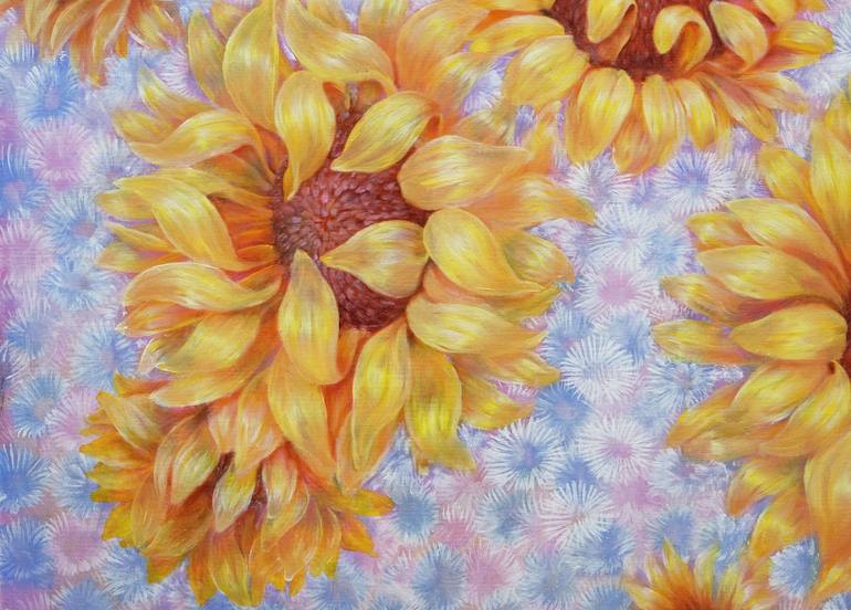 Original Figurative Floral Painting by Anastasia Woron 