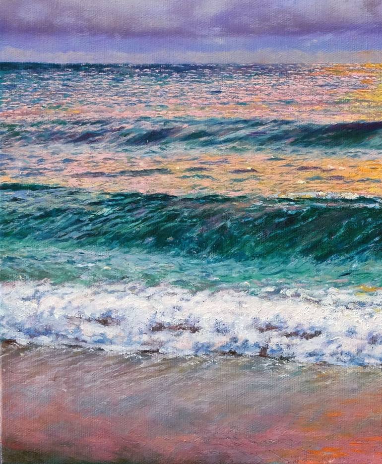 Original Seascape Painting by Anastasia Woron 