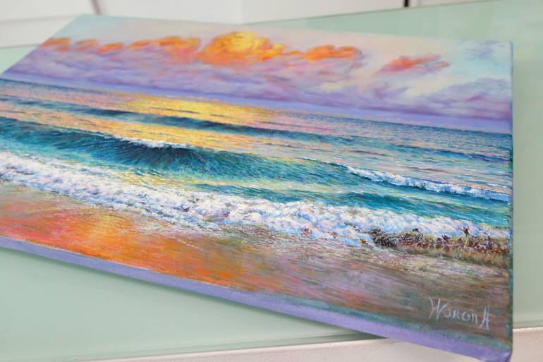 Original Realism Seascape Painting by Anastasia Woron 