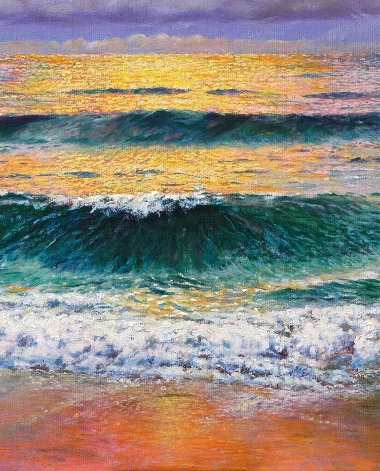 Original Realism Seascape Painting by Anastasia Woron 