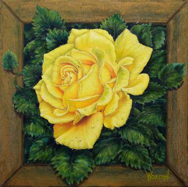 Portrait of a Yellow Rose. thumb