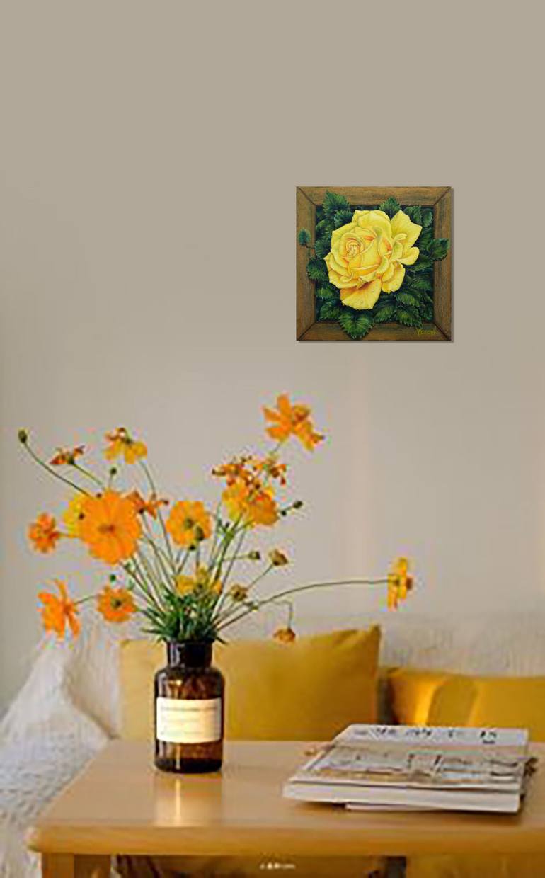 Original Floral Painting by Anastasia Woron 