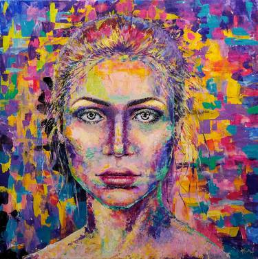 Original Abstract Portrait Paintings by Anastasia Woron