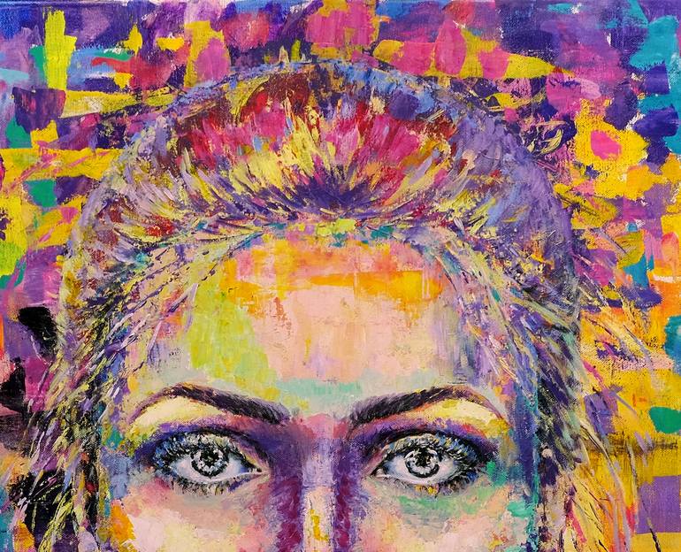 Original Abstract People Painting by Anastasia Woron 