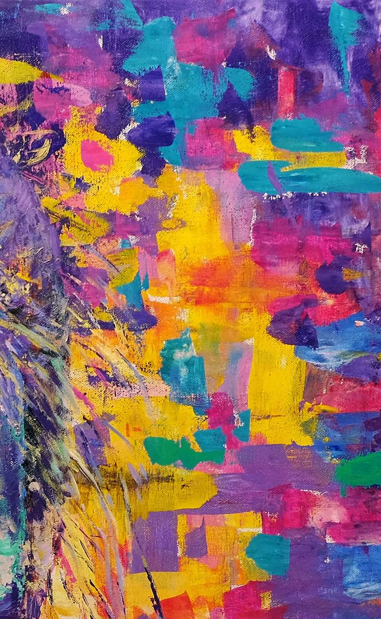 Original Abstract People Painting by Anastasia Woron 