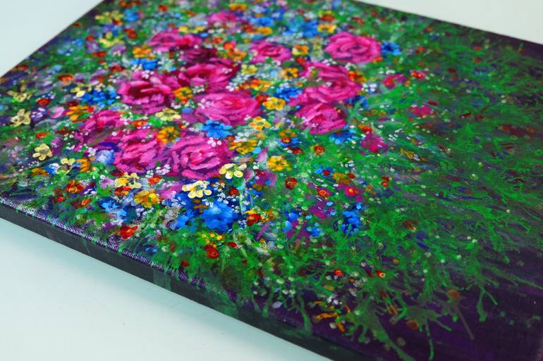 Original Floral Painting by Anastasia Woron 