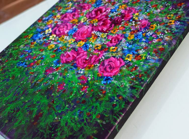 Original Fine Art Floral Painting by Anastasia Woron 