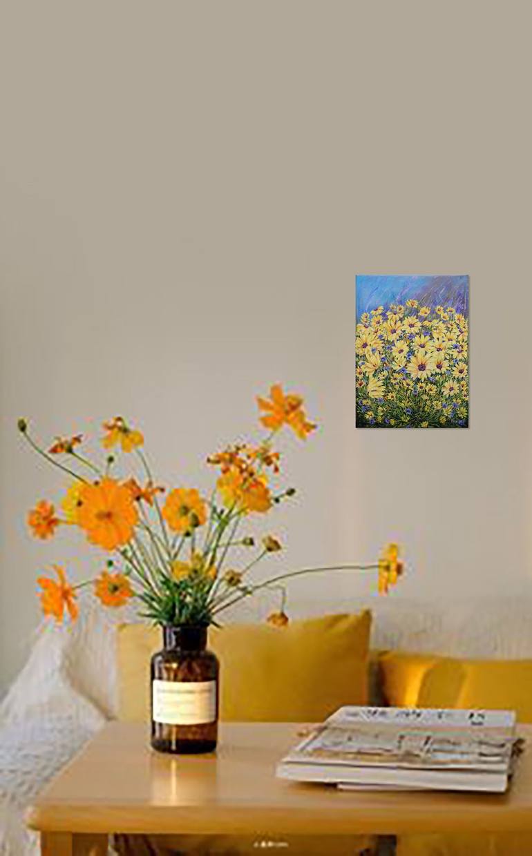 Original Fine Art Floral Painting by Anastasia Woron 