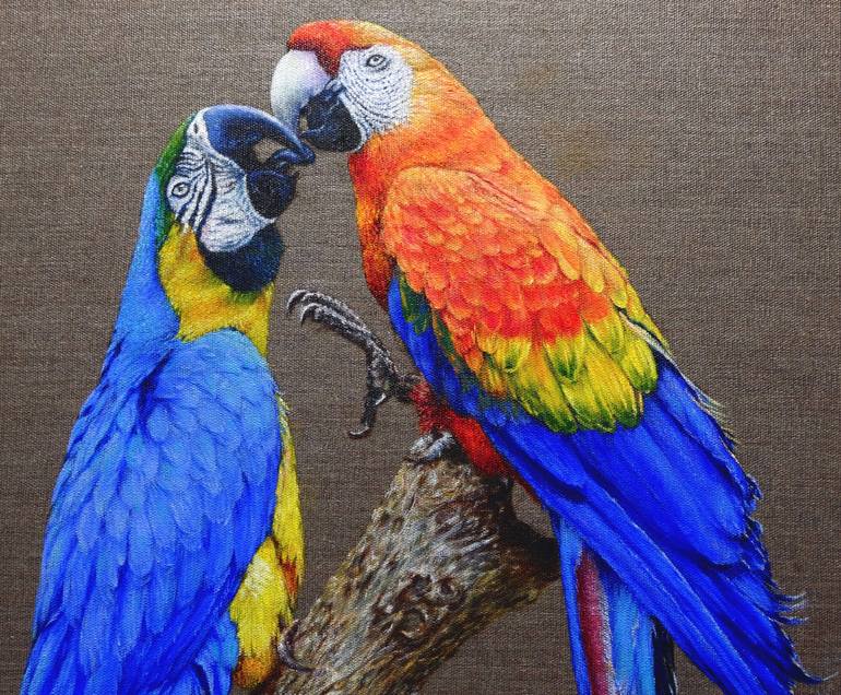 Original Fine Art Animal Painting by Anastasia Woron 