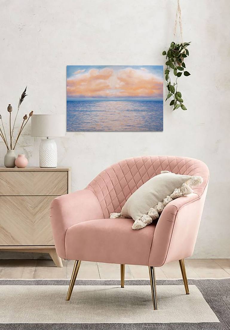 Original Fine Art Seascape Painting by Anastasia Woron 