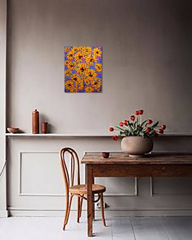 Original Floral Painting by Anastasia Woron 