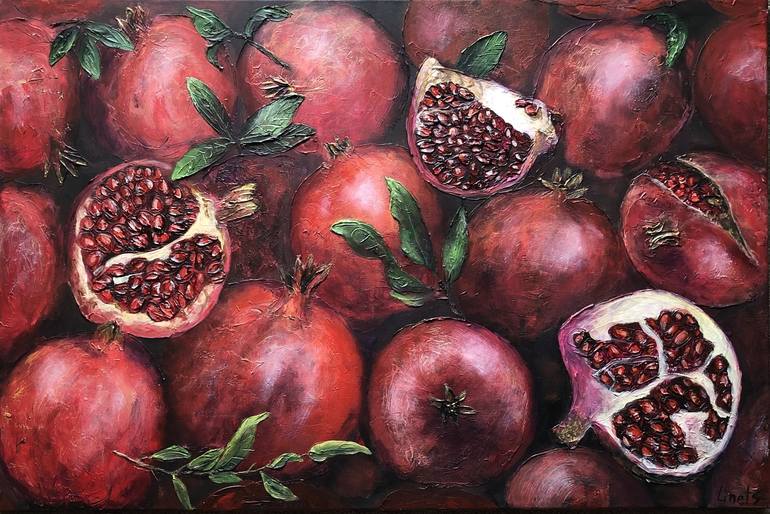 Pomegranate Painting by Daria Chaika |