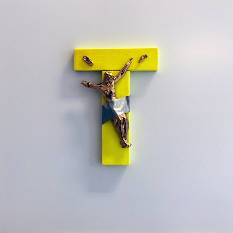 Jesus on the Yellow Cross 7.0 - Print