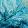 This painting is a completely unique and original abstract liquid acrylic painting. At work, I use high-quality mediums and a tablet, so the colors in the picture will not fade with time. Work is sold without a frame, it is not required.This is ready. This painting is signed on the back and includes my certificate of authenticity.