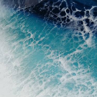 Surf sea foam wave ocean seascape abstract print thumb