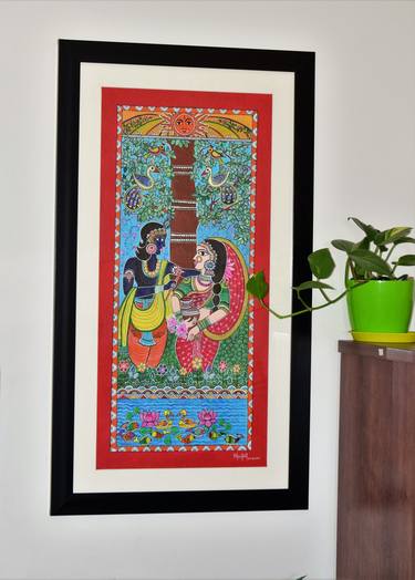 Original Folk People Paintings by Manishi SinhaDas