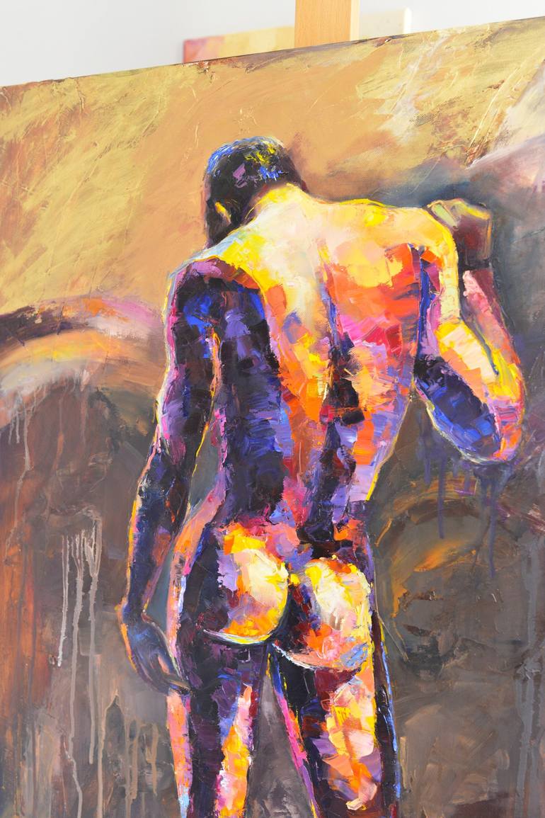 Original Impressionism Nude Painting by Luba Martlet