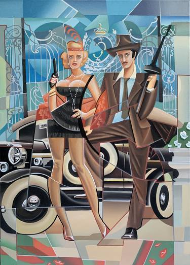Original Automobile Paintings by Apollonas Soben