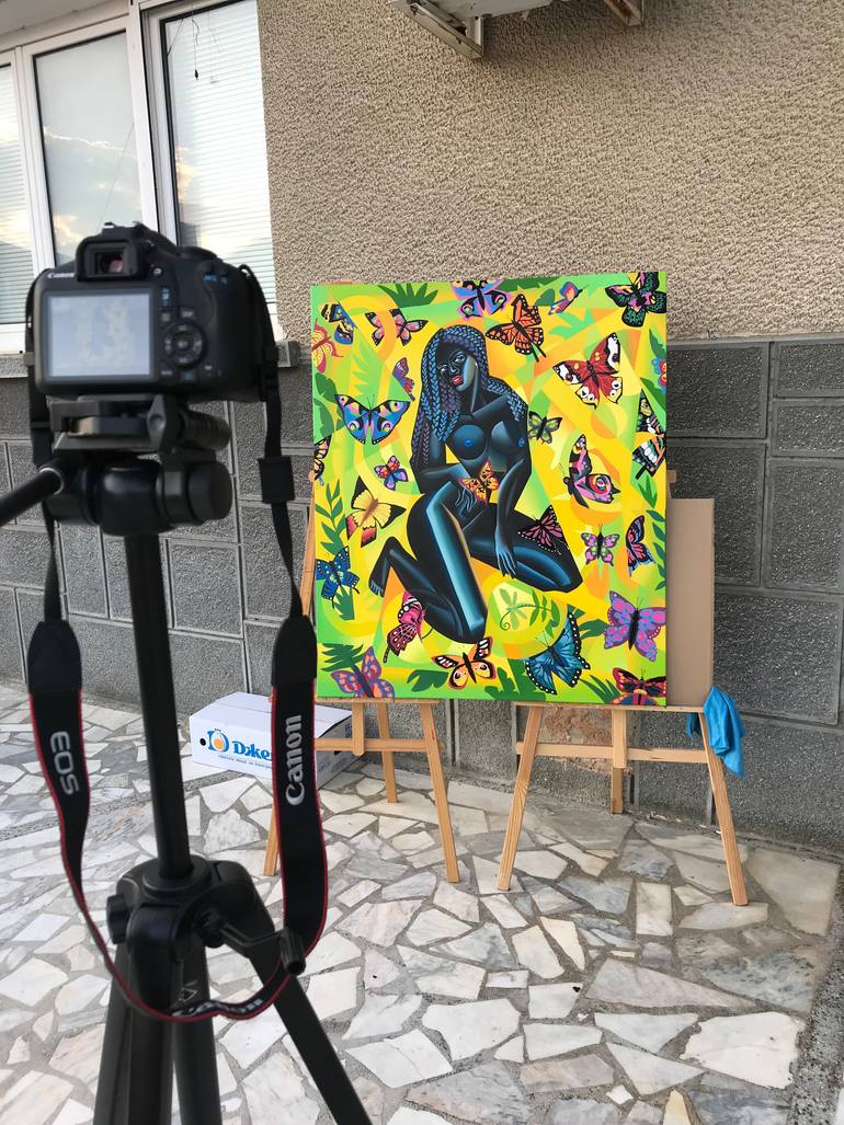 Original Abstract Body Painting by Apollonas Soben