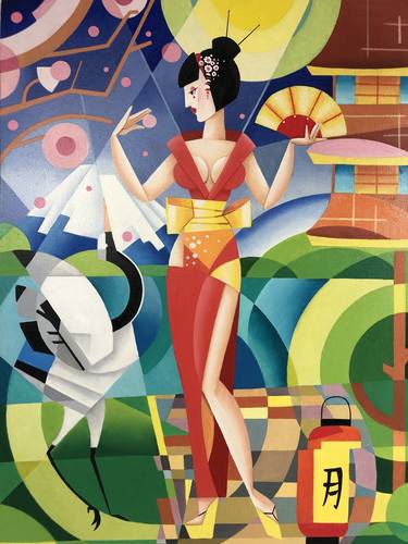 Print of Cubism World Culture Paintings by Apollonas Soben