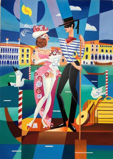 Love geometric Italy 158 Once Upon a Time in Venice-bright cubism thumb