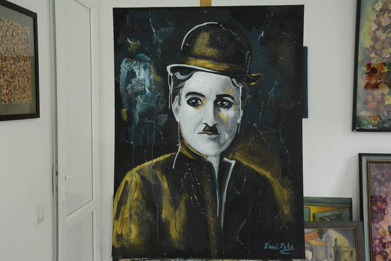 Original Portrait Painting by Nani Potskhverashvili