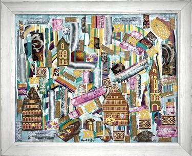 Original Abstract Architecture Collage by Nani Potskhverashvili