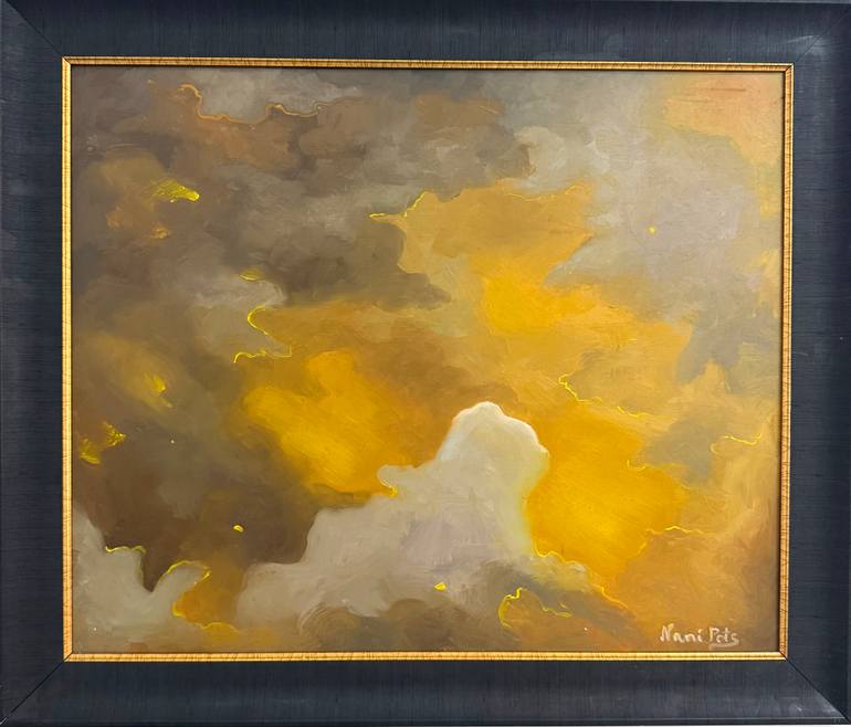 Original Contemporary Light Painting by Nani Potskhverashvili